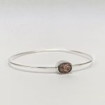 Polsera de plata amb detall d’estil Art Déco