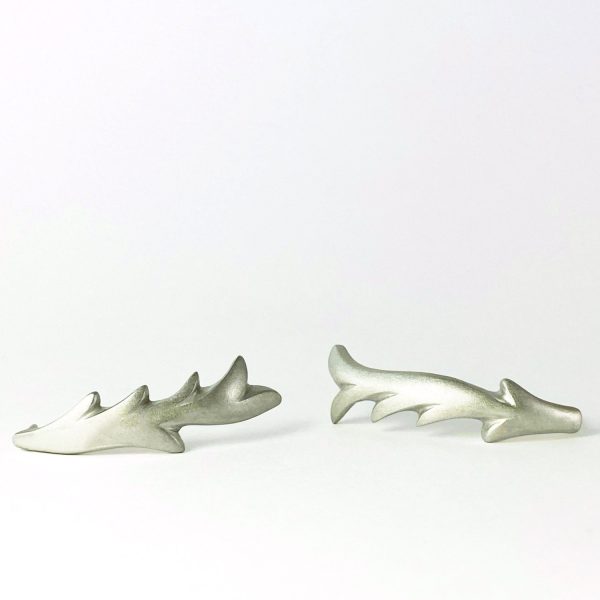 Boucles d’oreilles en argent au design ondulé d’inspiration organique