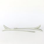 Arracades de plata molt llargues amb disseny orgànic estilitzat